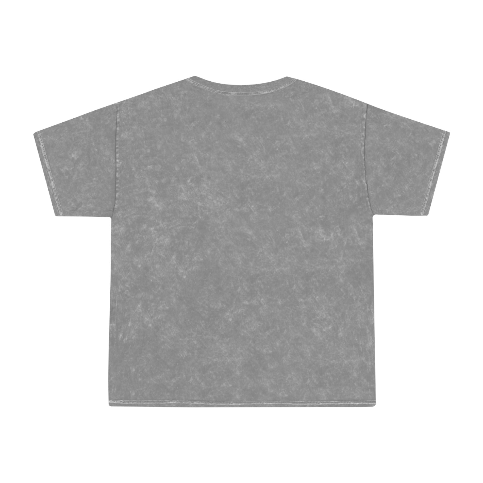 Demon Oni Mask Tee — Japanese Oni Face with Cherry Blossoms Mineral Wash T-Shirt