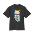 Ancient Greek Statue Tee — Colorful Psychedelic Philosophy Graphic T-Shirt