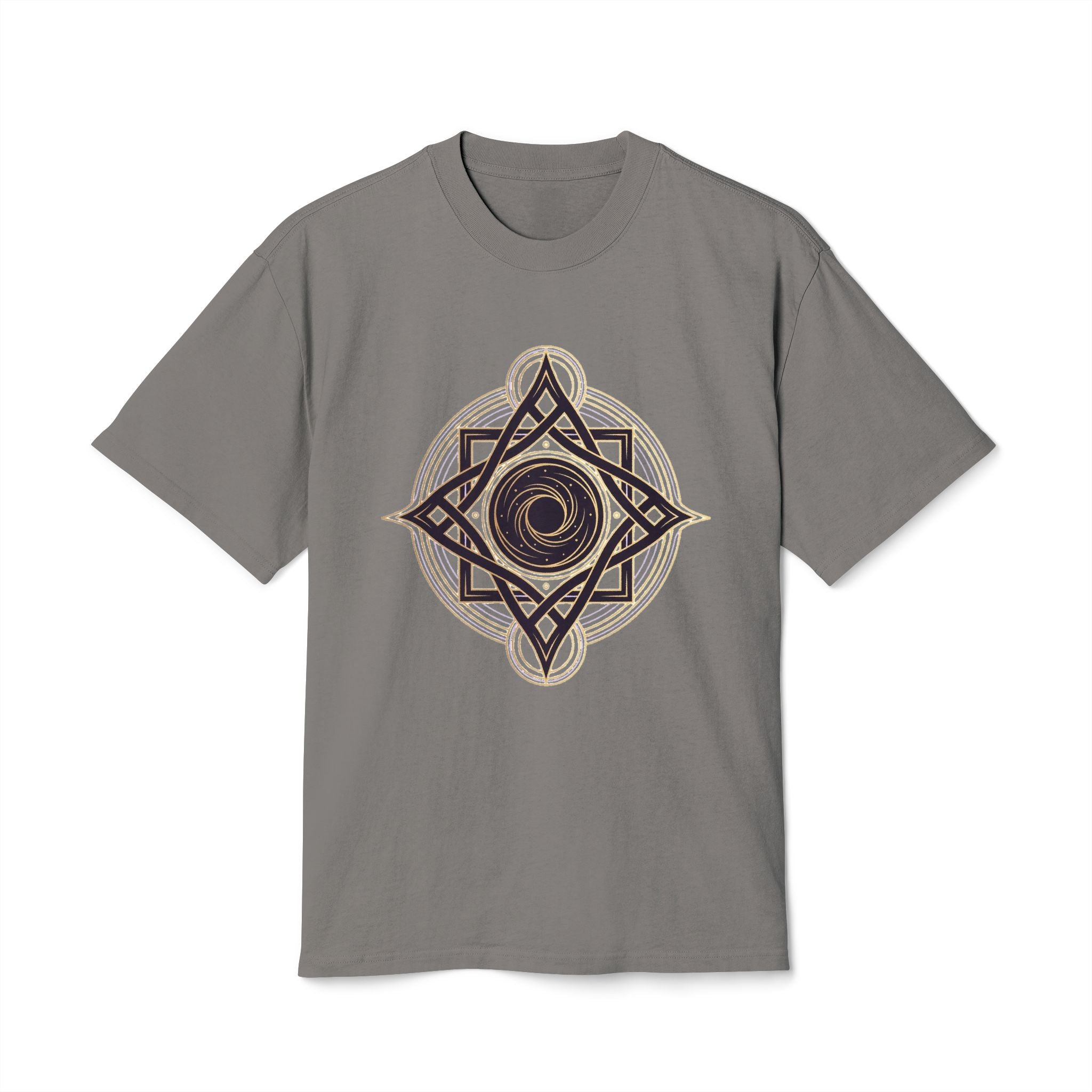 Sacred Geometry Star Tee — Spiritual Mandala Graphic T-Shirt