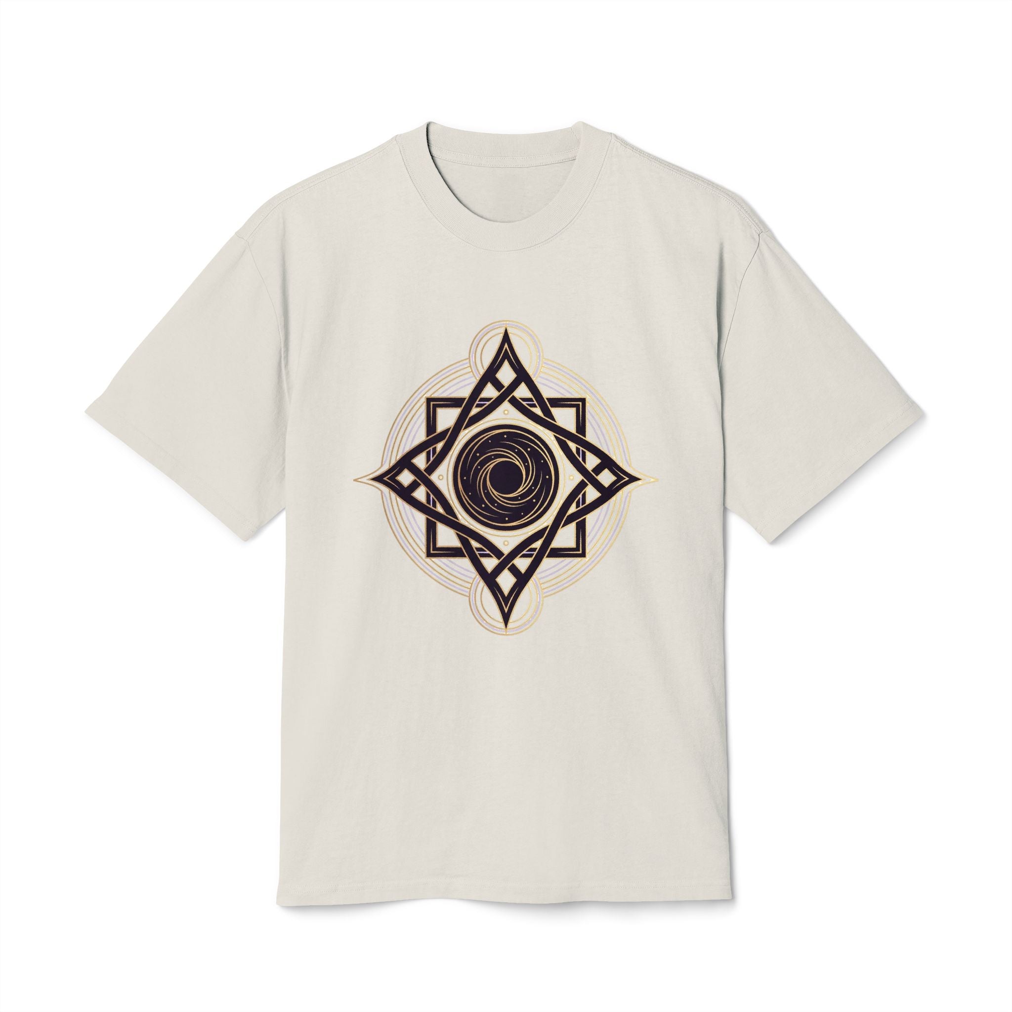 Sacred Geometry Star Tee — Spiritual Mandala Graphic T-Shirt