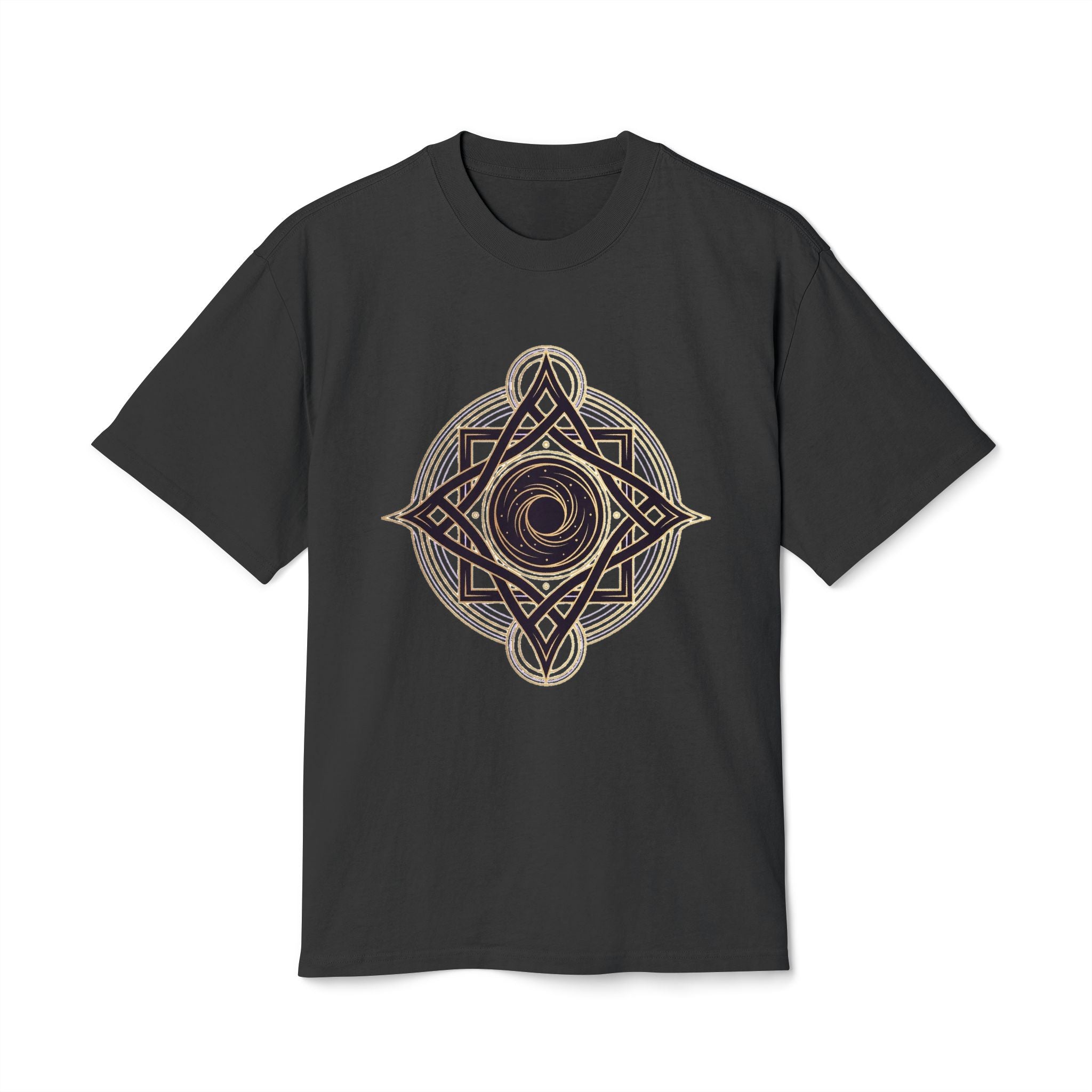 Sacred Geometry Star Tee — Spiritual Mandala Graphic T-Shirt