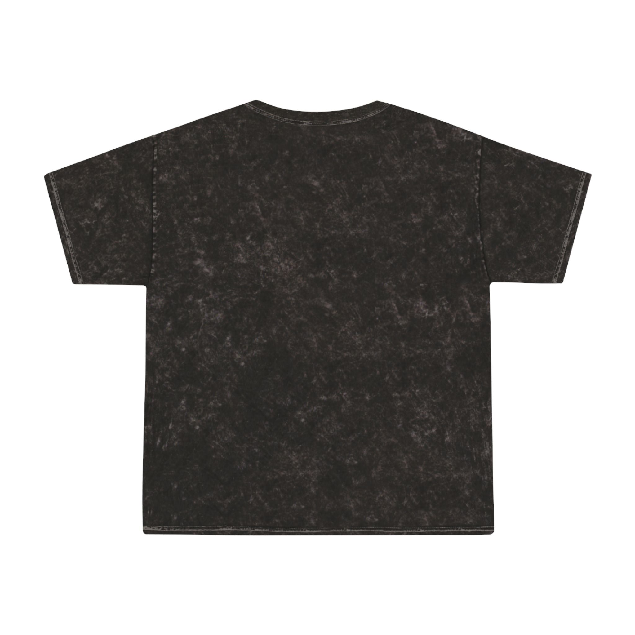 Demon Oni Mask Tee — Japanese Oni Face with Cherry Blossoms Mineral Wash T-Shirt