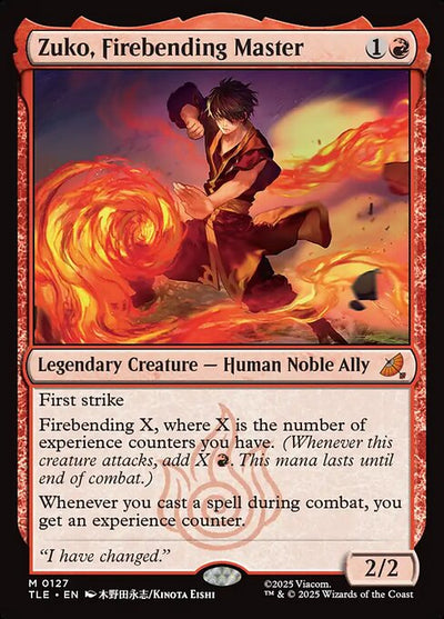 Zuko, Firebending Master (TLE) #127 - NM