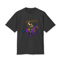 Cowboy Rodeo Graphic Tee — Lasso Rider on Purple Horse