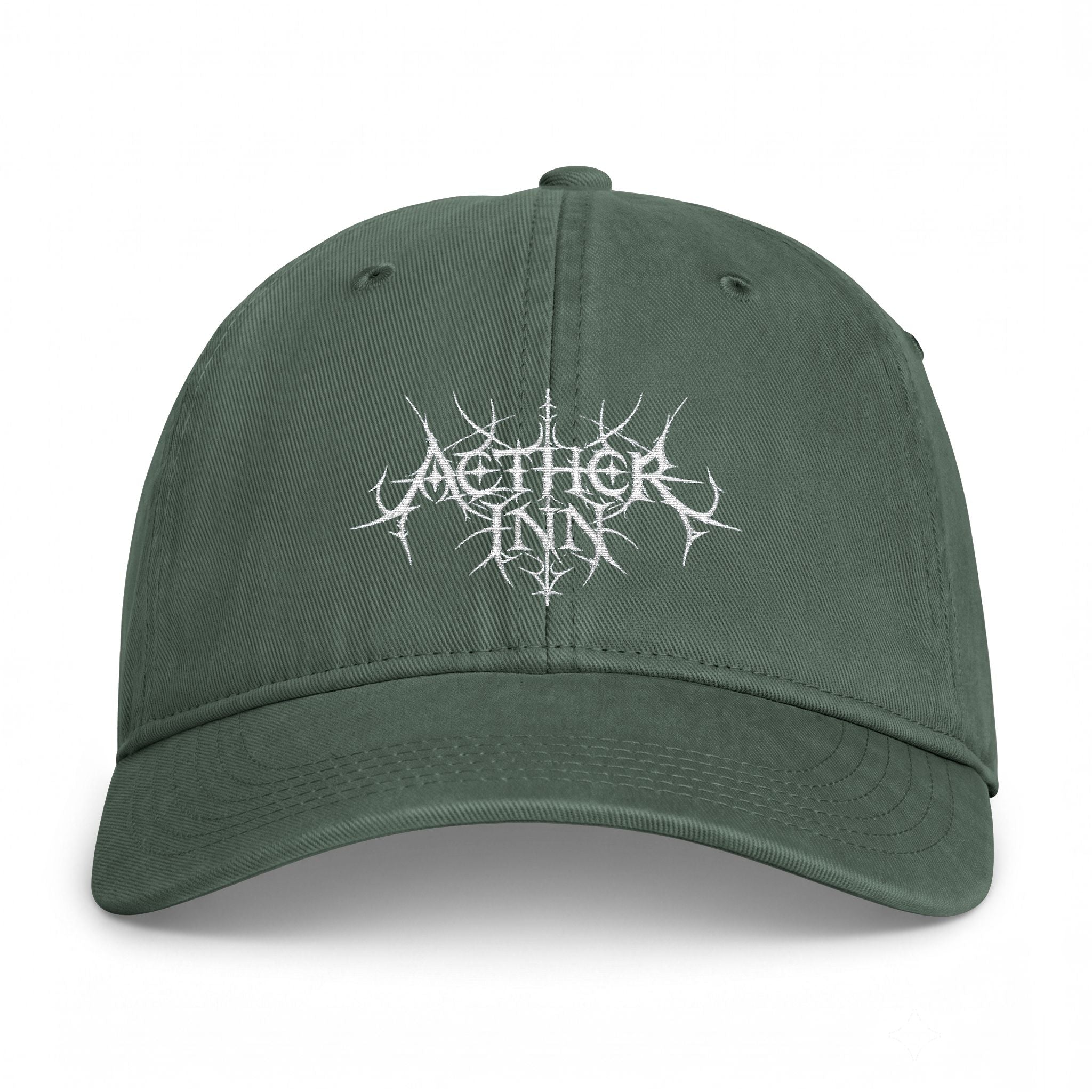 Aether Inn Vintage Wash - Wordmark Cap (Dark Tones)