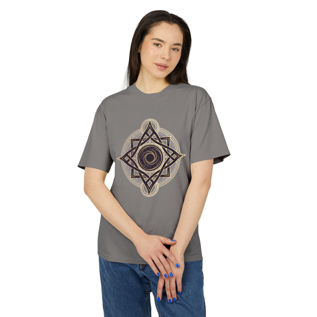 Sacred Geometry Star Tee — Spiritual Mandala Graphic T-Shirt