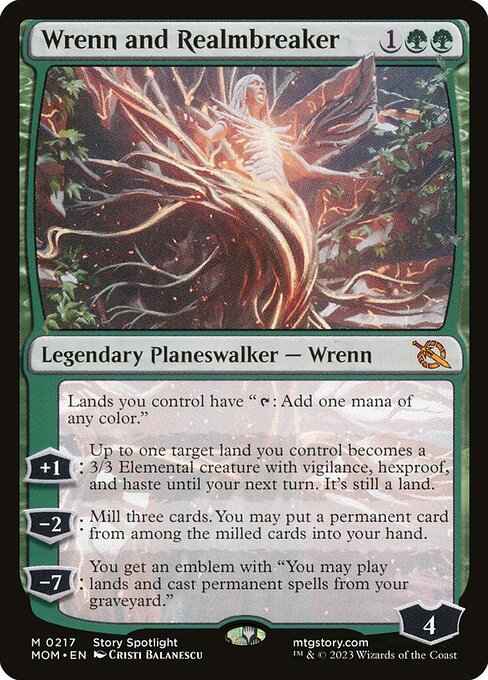 Wrenn and Realmbreaker (MOM) #217 - NM