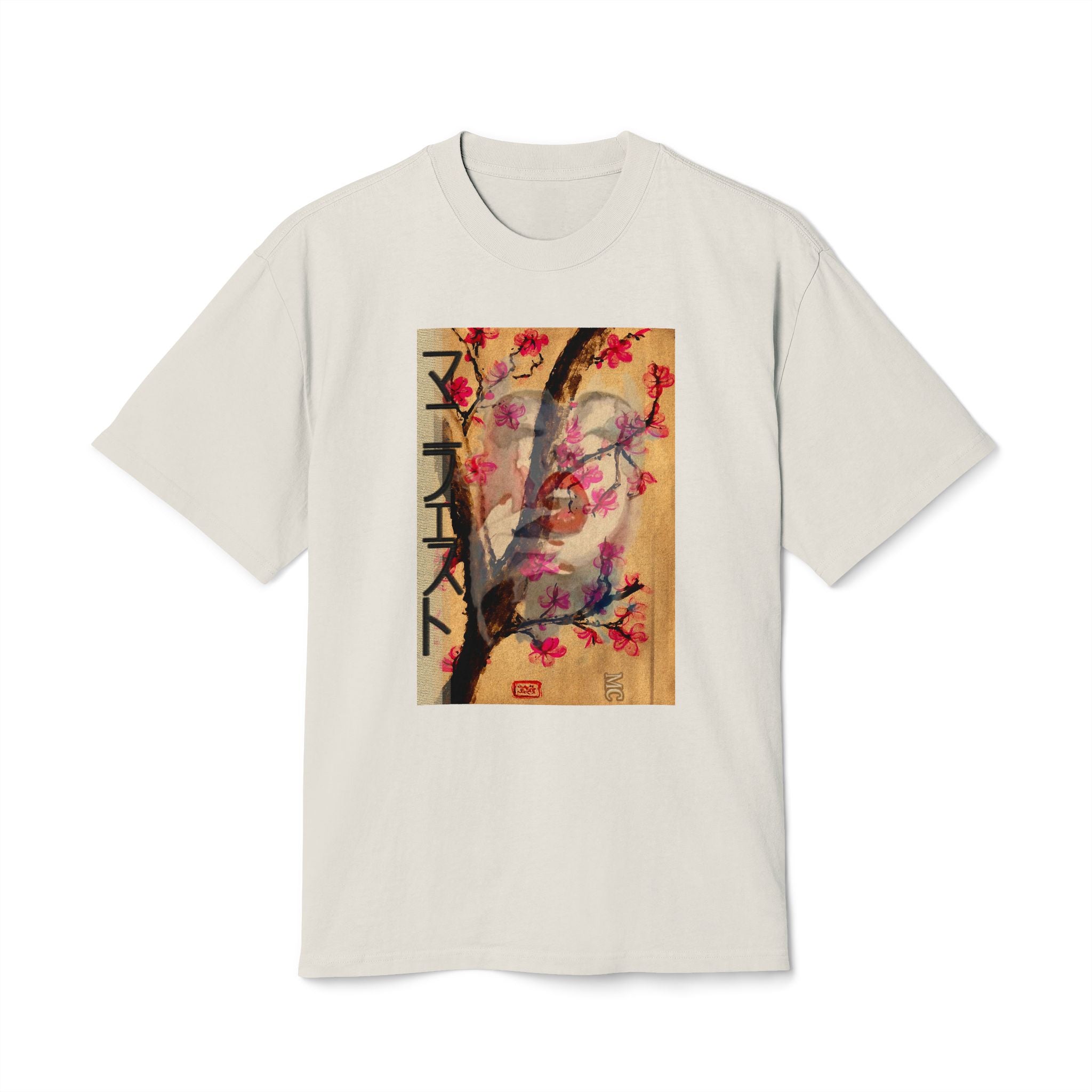 Cherry Blossom Painting T-Shirt — Vintage Japanese Floral Art Tee
