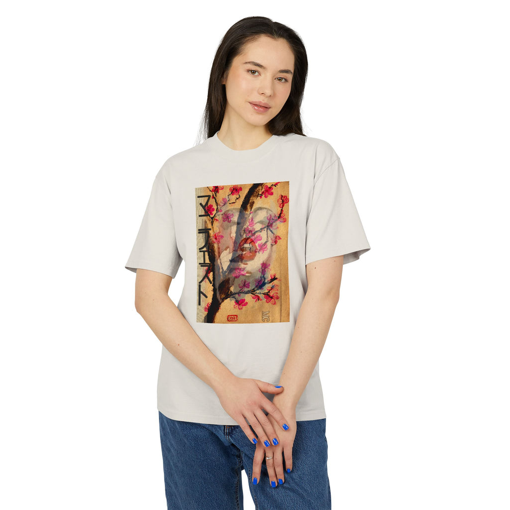 Cherry Blossom Painting T-Shirt — Vintage Japanese Floral Art Tee