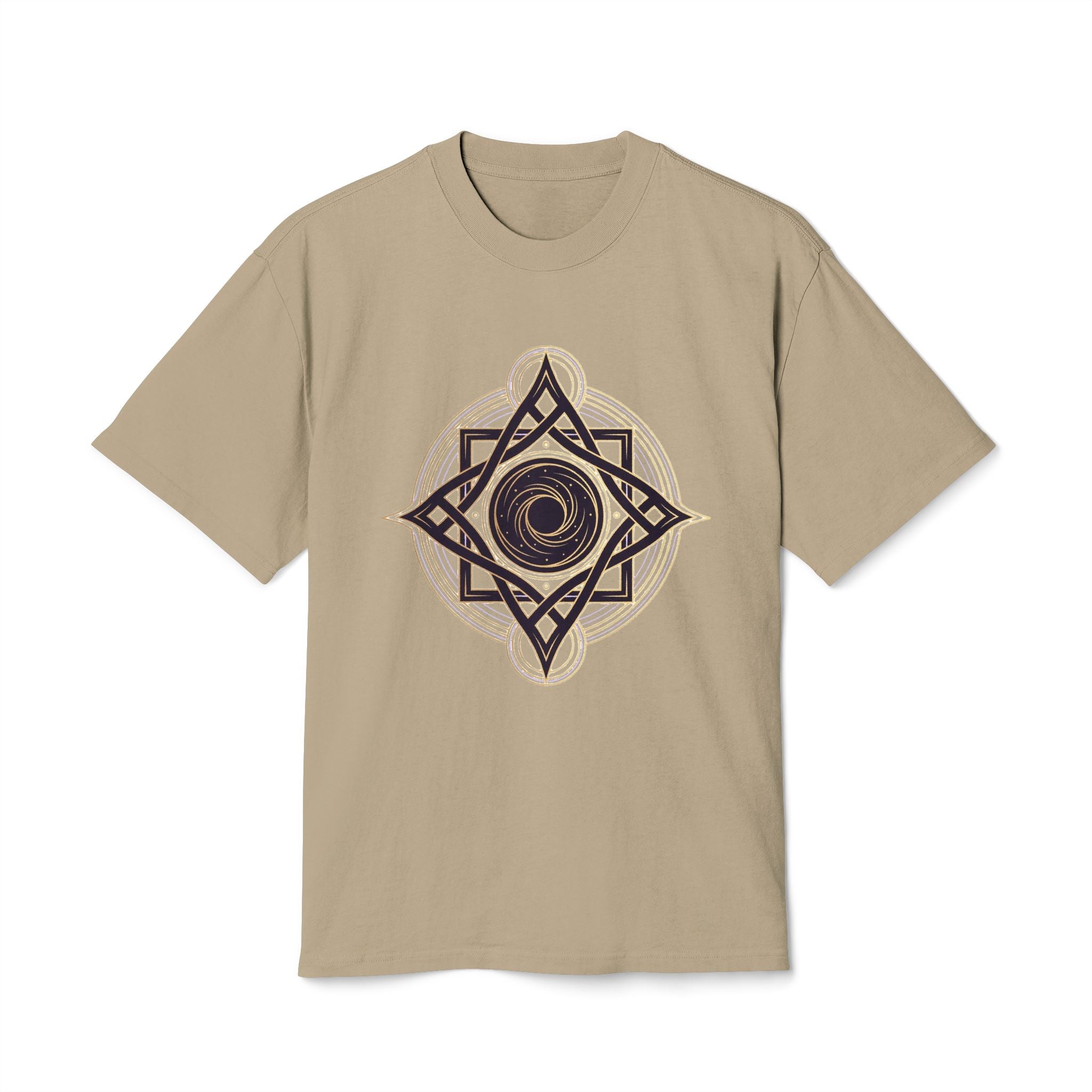 Sacred Geometry Star Tee — Spiritual Mandala Graphic T-Shirt