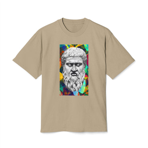 Ancient Greek Statue Tee — Colorful Psychedelic Philosophy Graphic T-Shirt