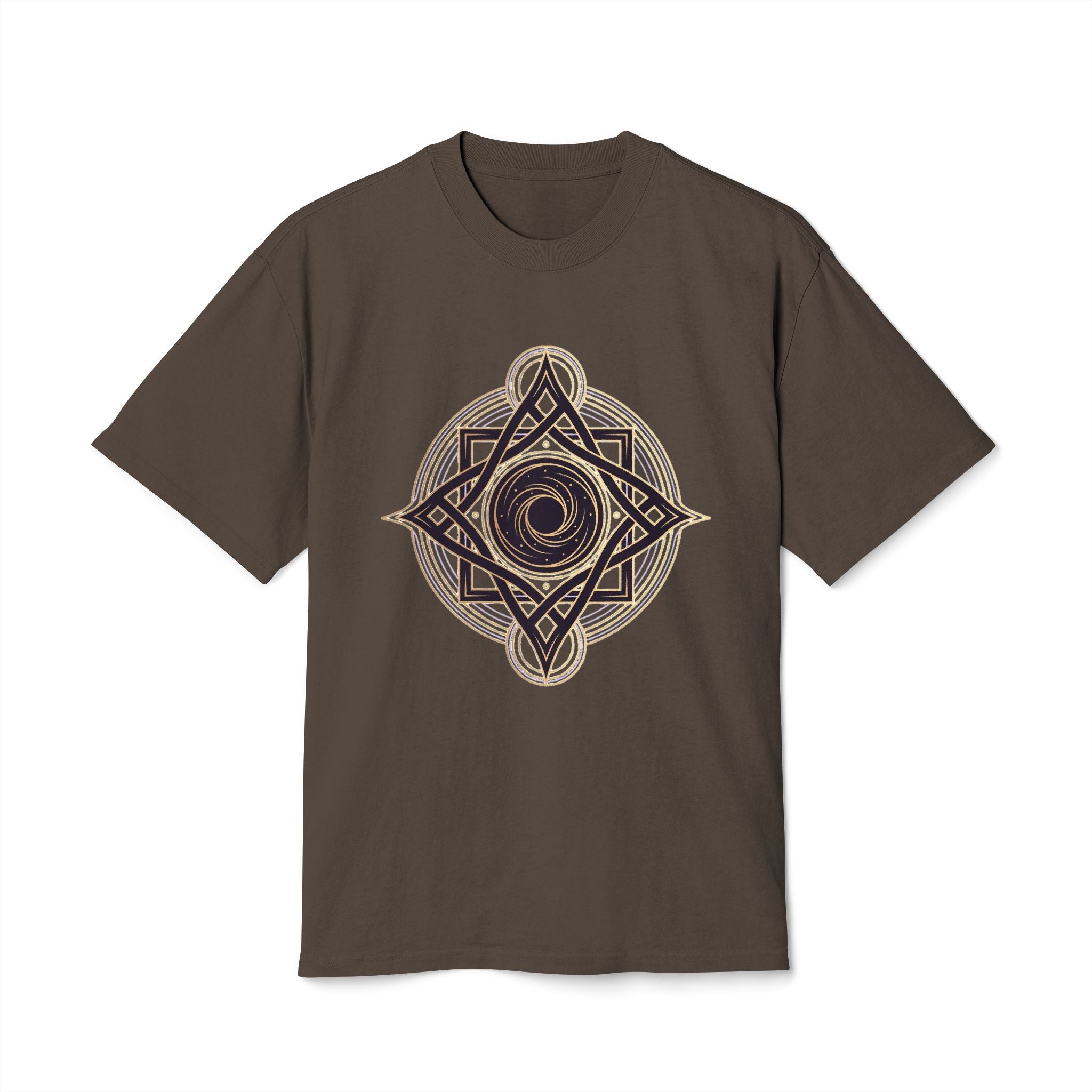 Sacred Geometry Star Tee — Spiritual Mandala Graphic T-Shirt