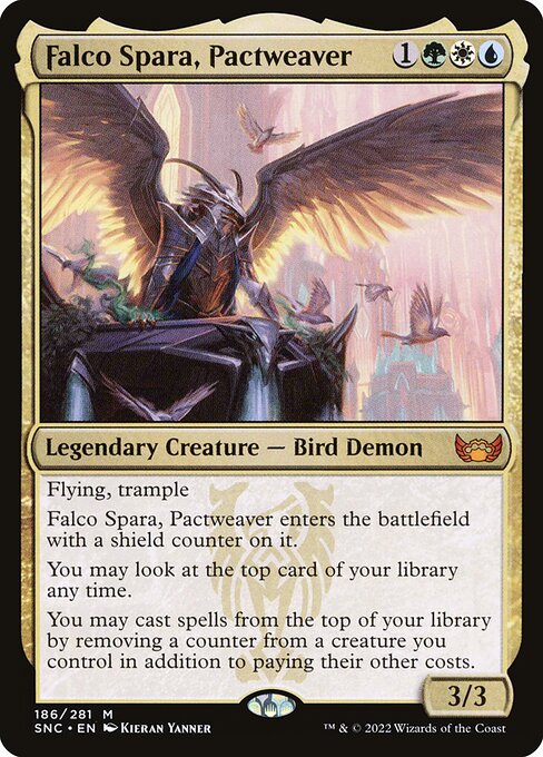 Falco Spara, Pactweaver (SNC) #186 - NM Foil