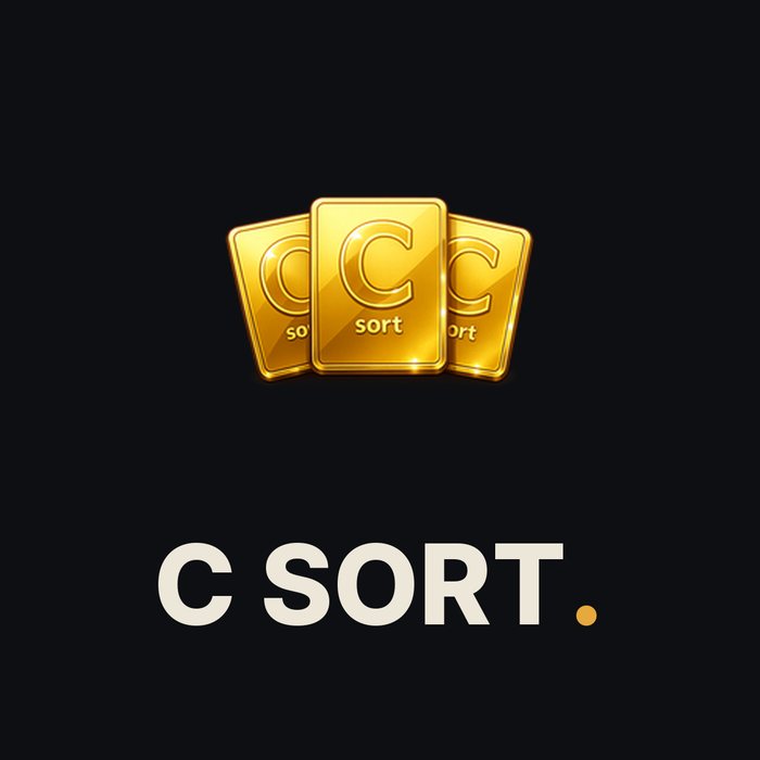 C Sort — Card Shop Listing Software
