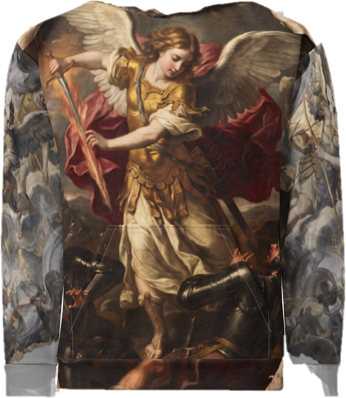 Aether Inn Full Print Cotton Hoodie "Mercy Withheld" White