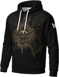 Aether Inn Full Print Cotton Hoodie "Ninth Hour" Black