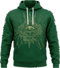 Aether Inn Full Print Cotton Hoodie "Ninth Hour" Green