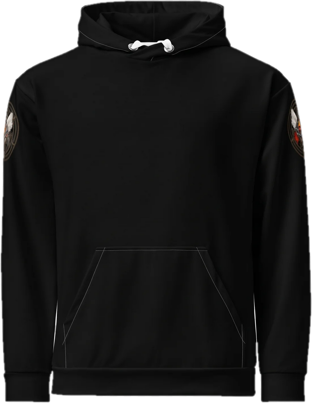 Aether Inn Full Print Cotton Hoodie "Spirit Walk" Black