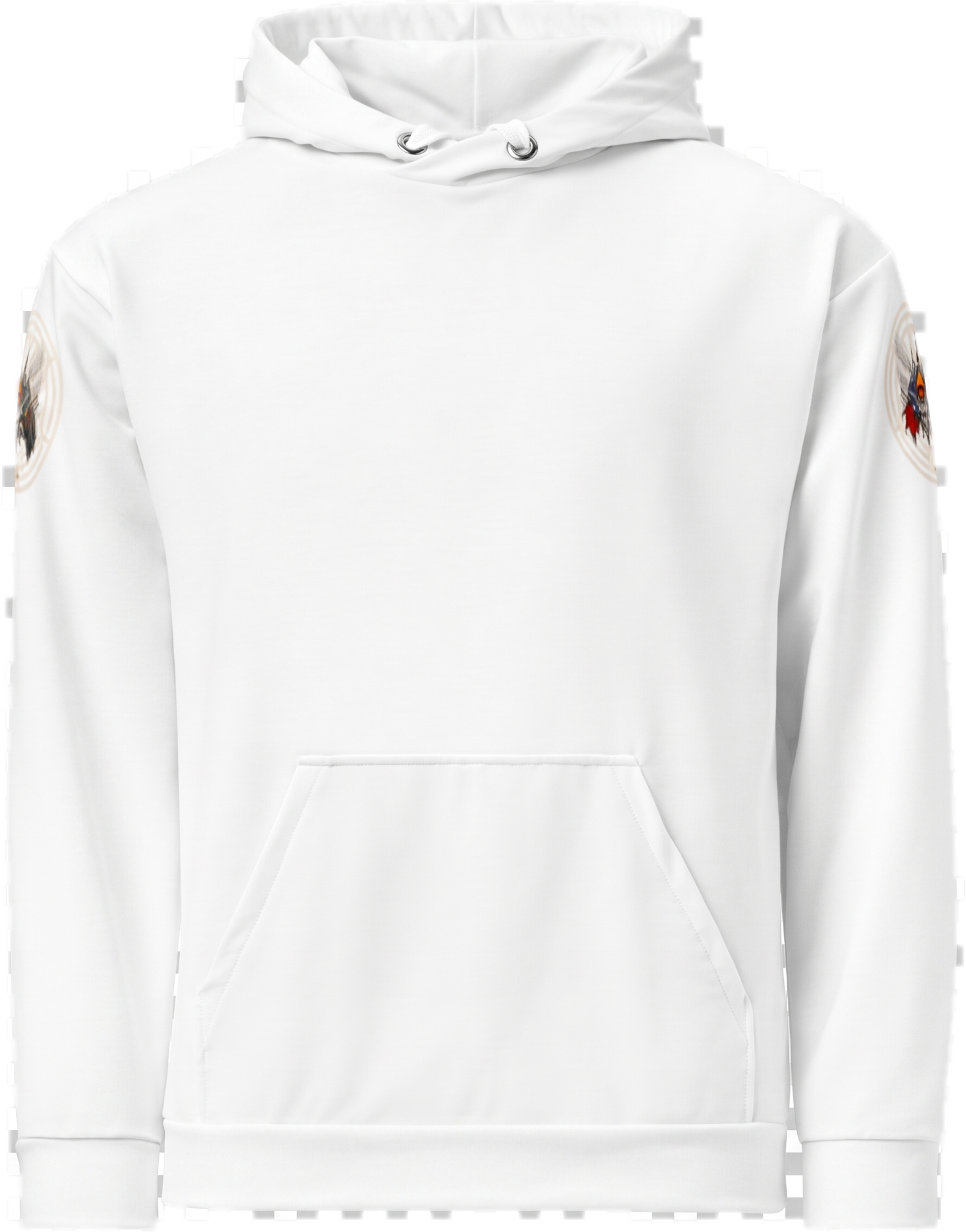 Aether Inn Full Print Cotton Hoodie "Spirit Walk" White
