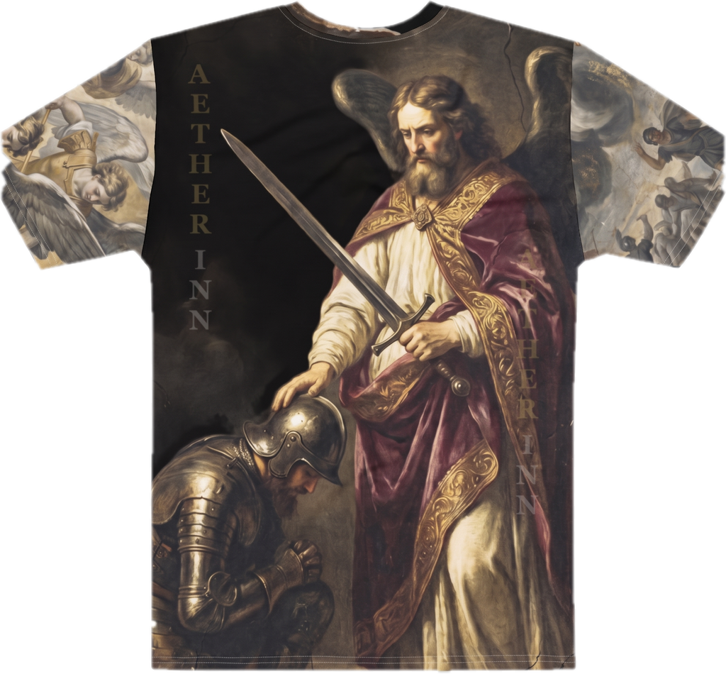 Aether Inn Full Print Cotton Tee "Mercy Withheld" Black