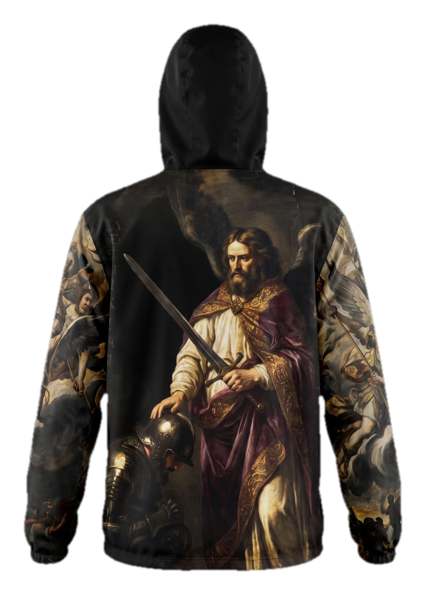 Aether Inn Full Print Windbreaker "Mercy Withheld" Black