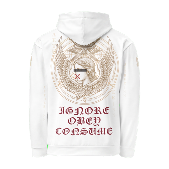 Ninth Hour hoodie, white — back